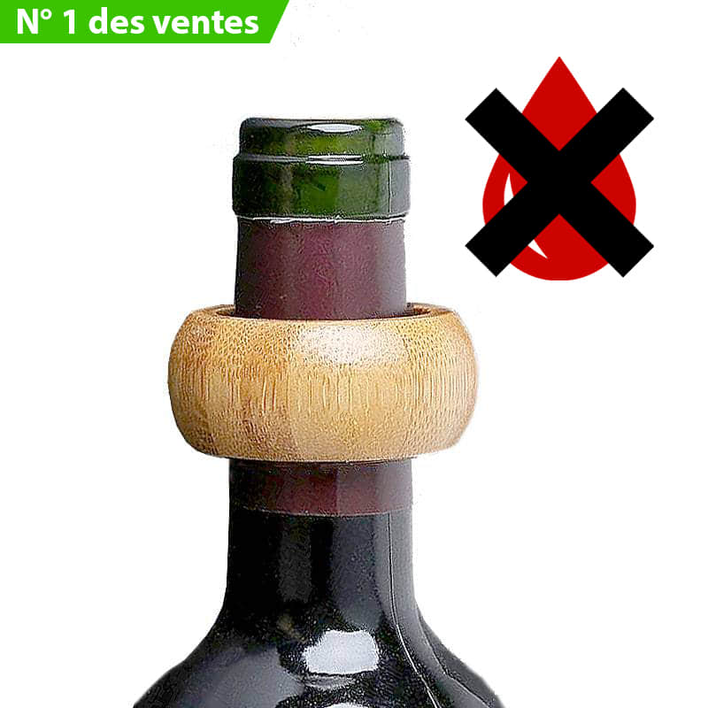 Collier anti-goutte pour bouteille de vin