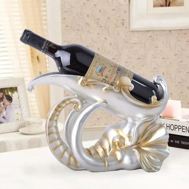 Porte-bouteille De Vin En Résine Animé - Éléphants, Tigres, Singes - Décor Jungle Moderne BRUBAKER