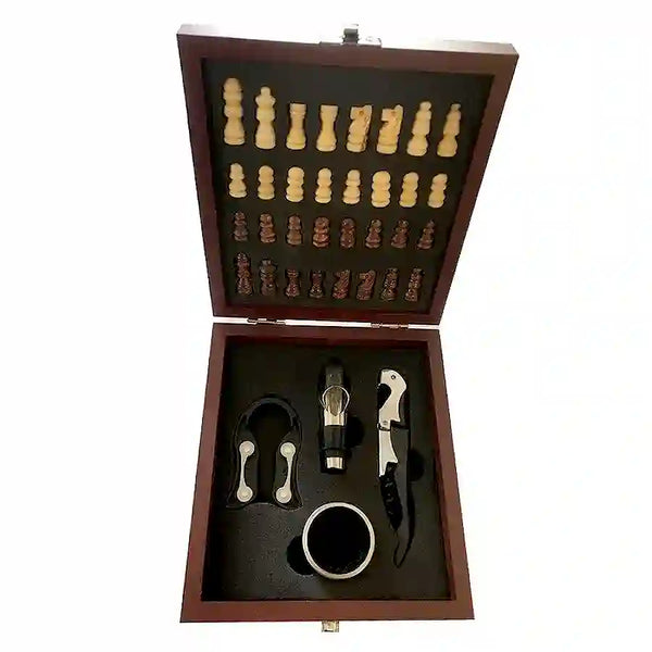 Coffret Ouvre Bouteille Jeux d'Échecs