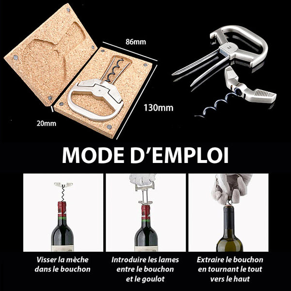 Atelier du vin Tire-bouchon De Gaulle et tire-bouchon Bilame - Les