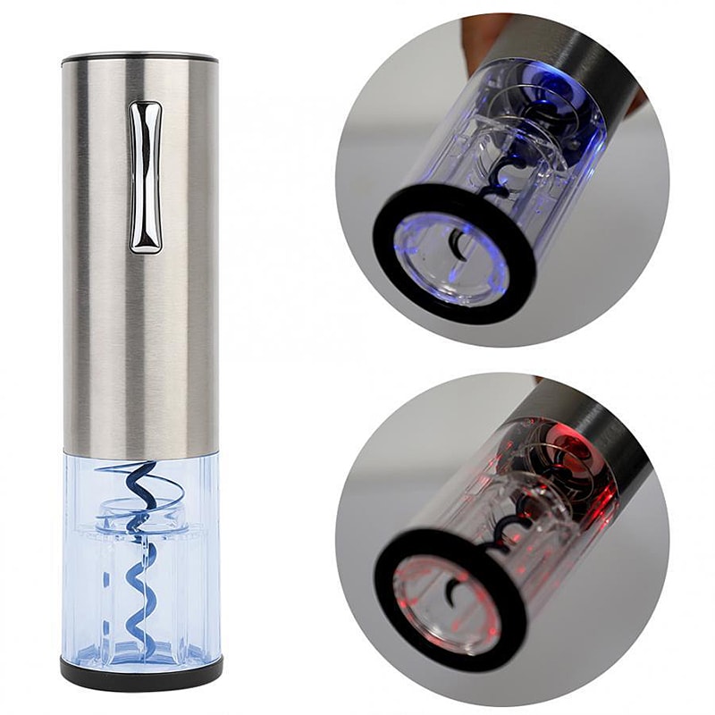 Ouvre-Bouteille Électrique Rechargeable Noir - Avec Coupe-Capsule Et Verseur
