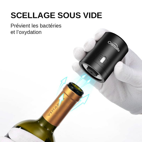Bouchon Vide D'air Electrique Pour Bouteille De Vin à Prix Carrefour